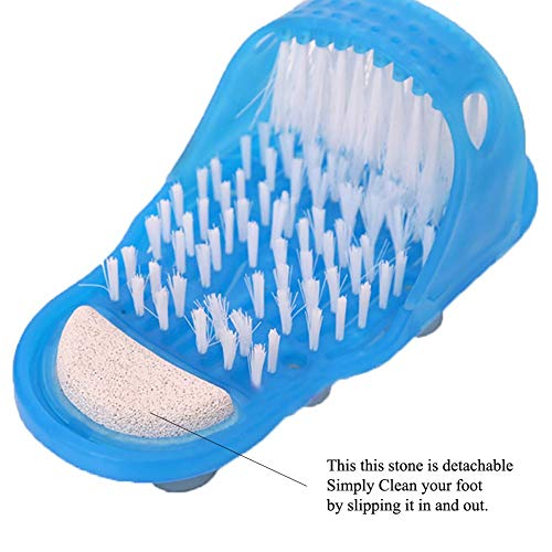 Bathroom exfoliating massage slippers