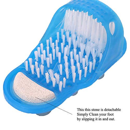 Bathroom exfoliating massage slippers