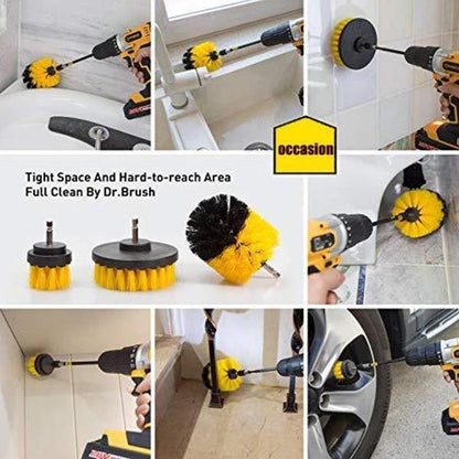 Electric drill brush head