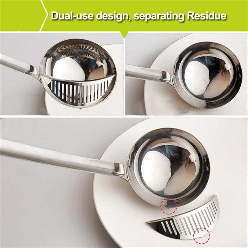 Removable Stainless Steel Dual-use Soup Spoon Filter