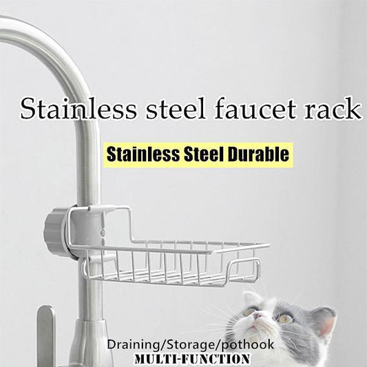 Multifunctional faucet storage rack