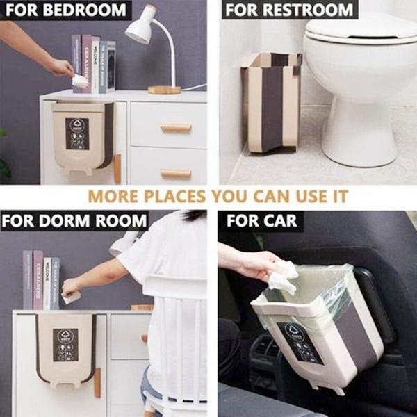 Wall Foldable Trash Bin