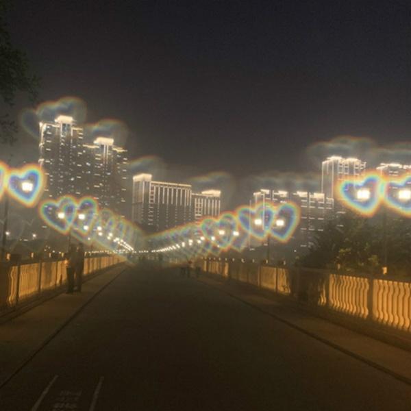 3D Heart-shaped special effect glasses
