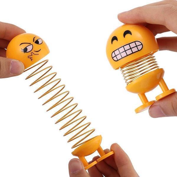 Emoji Shaking Head Dolls Smiley Face Dancing Nodding Toys(8 Pcs)