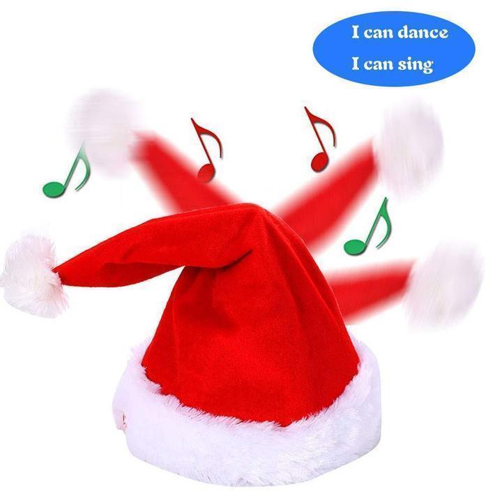 Singing Dancing Moving Santa Hat