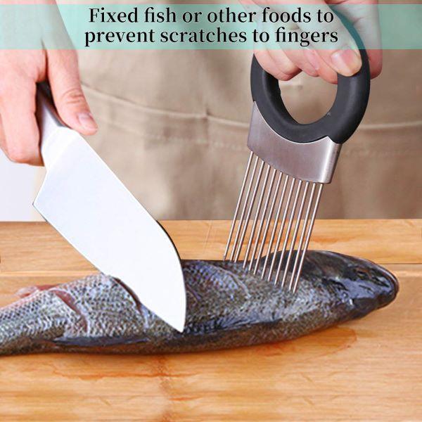 Stainless Steel Onion Holder for Slicing