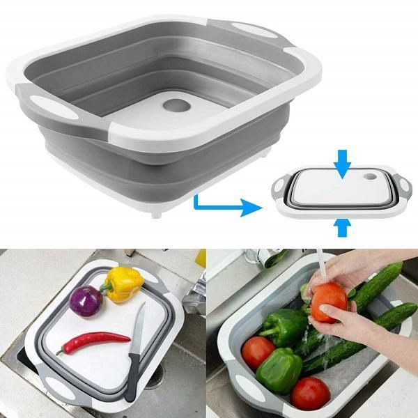 Multi-Purpose Folding Basket Cutting Board
