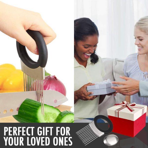 Stainless Steel Onion Holder for Slicing