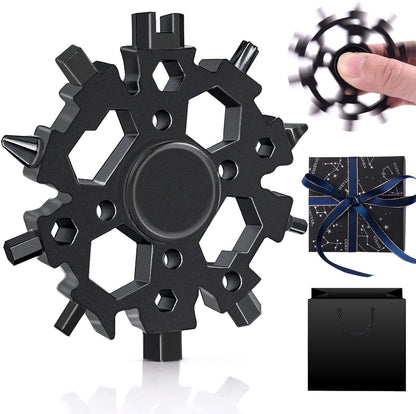 23-in-1 Fidget Spinner Snowflake Multitool