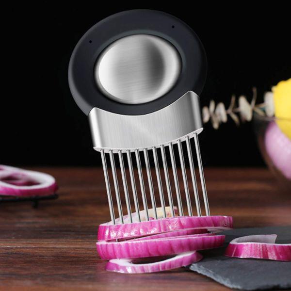 Stainless Steel Onion Holder for Slicing