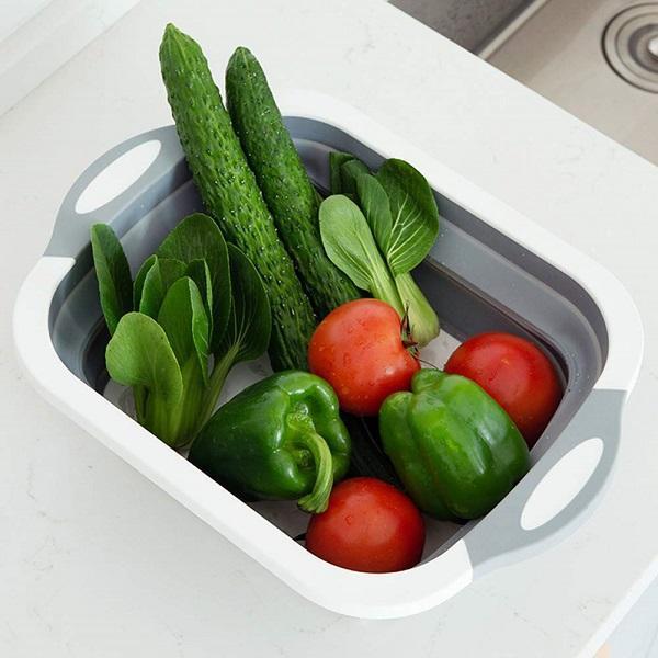 Multi-Purpose Folding Basket Cutting Board