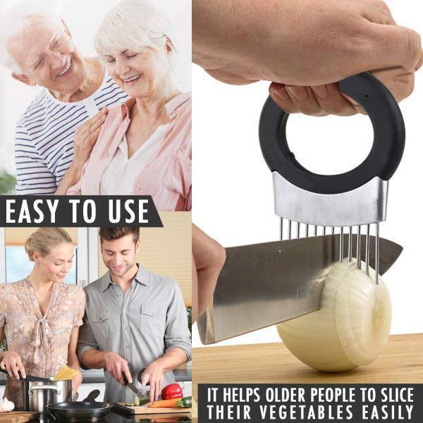 Stainless Steel Onion Holder for Slicing