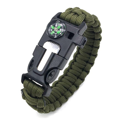 5 in 1 outdoor survival bracelet（2pcs）