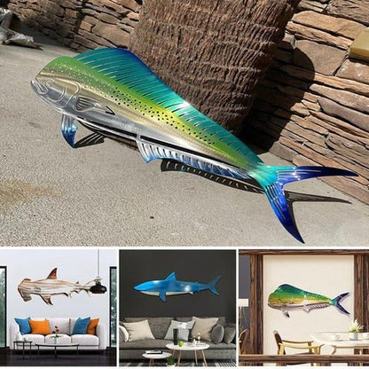 Last Day 49% OFF - 🦈 Metal Shark Art Wall Decor