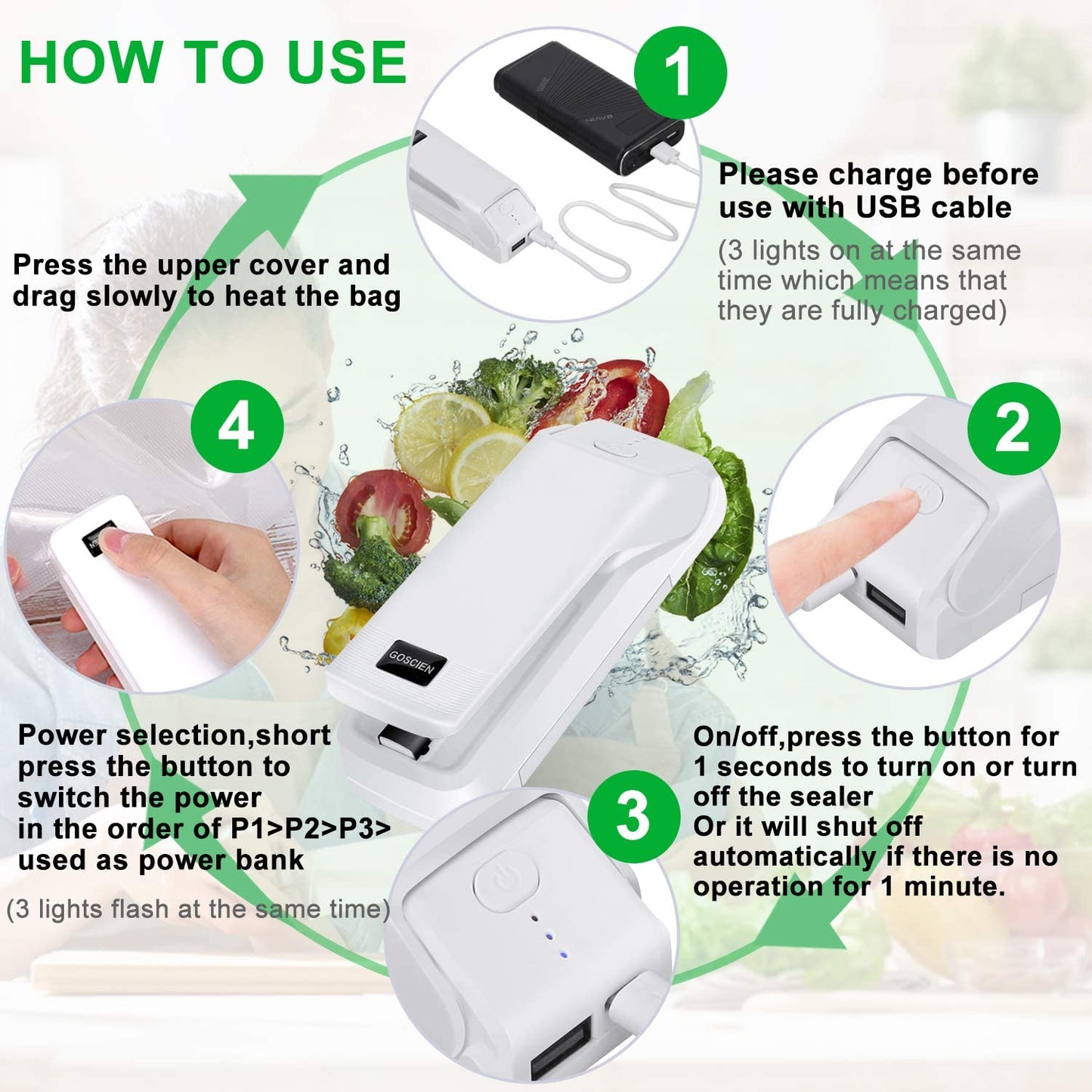 Portable snack sealing machine