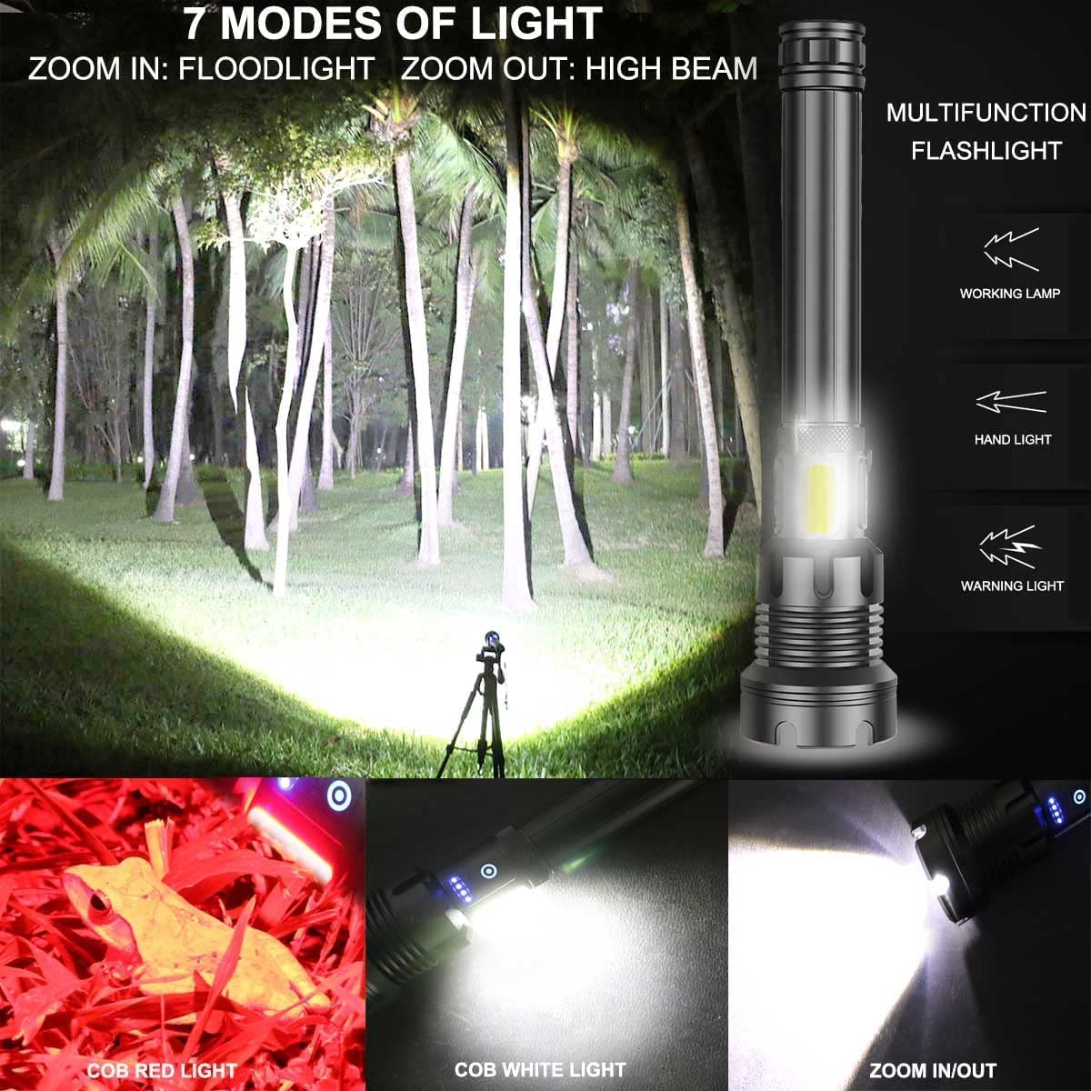 LED Rechargeable Tactical Laser Flashlight