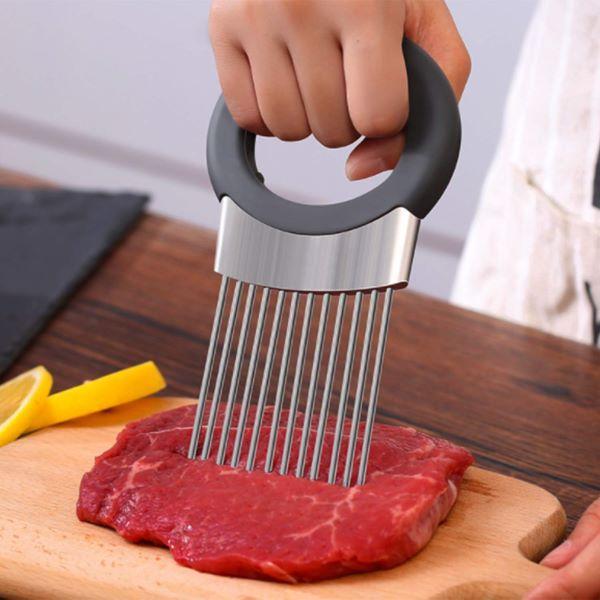 Stainless Steel Onion Holder for Slicing