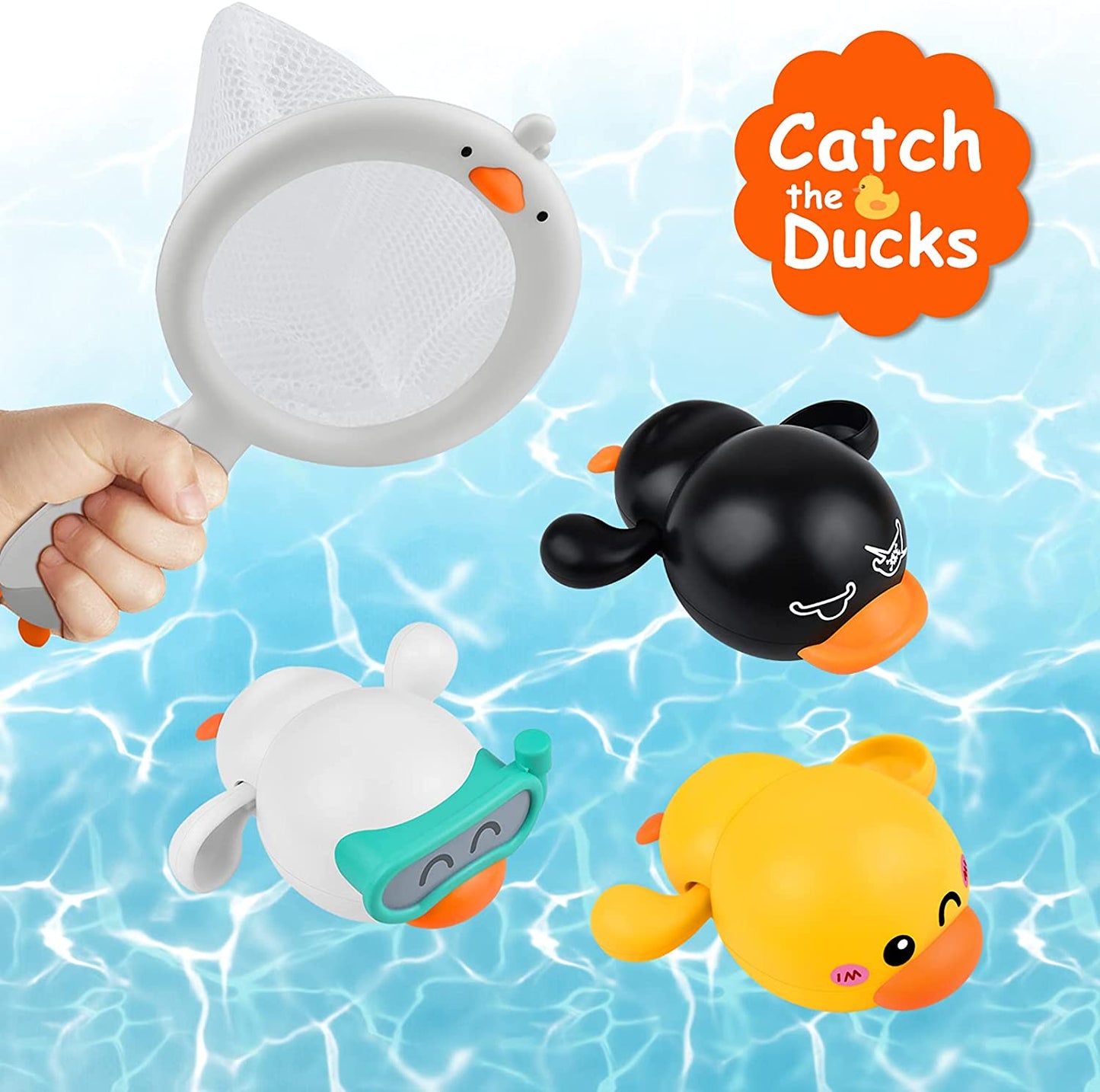 Swimming duck