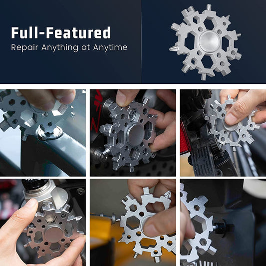 23-in-1 Fidget Spinner Snowflake Multitool