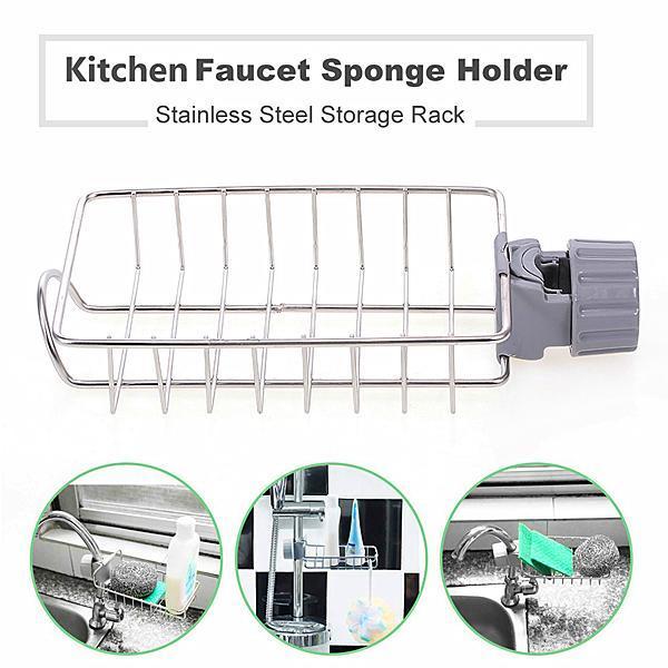 Multifunctional faucet storage rack