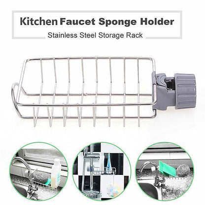 Multifunctional faucet storage rack