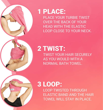 4PCS Quick drying hair cap