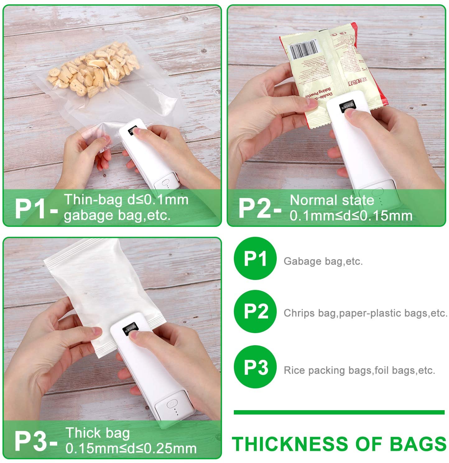 Portable snack sealing machine