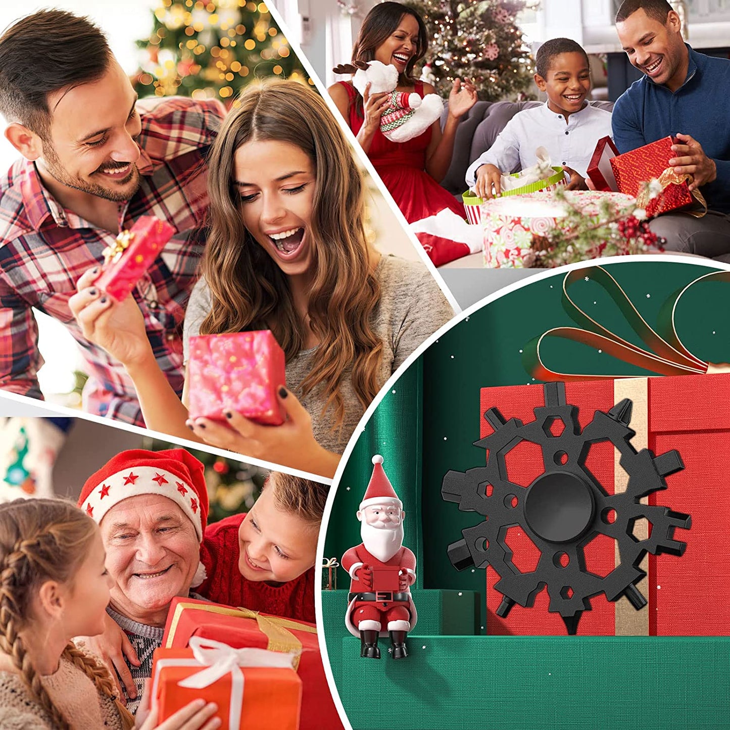 23-in-1 Fidget Spinner Snowflake Multitool