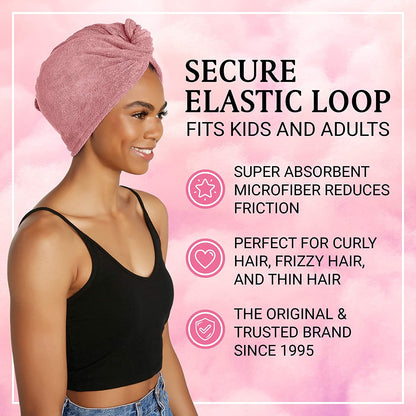 4PCS Quick drying hair cap
