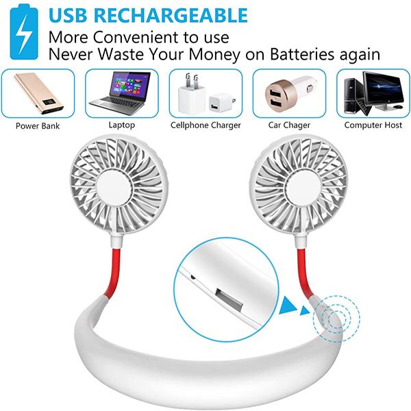 Lazy Neckband Fan - Keep Cool Wherever You Are!