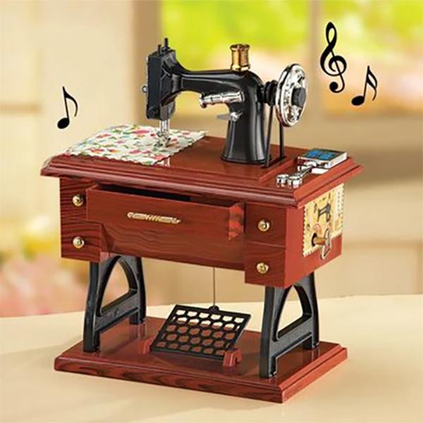 Mini Sewing Machine Music Box