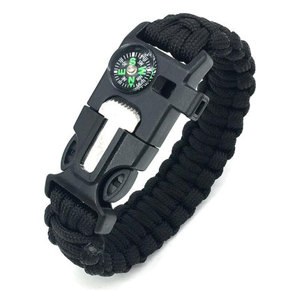 5 in 1 outdoor survival bracelet（2pcs）