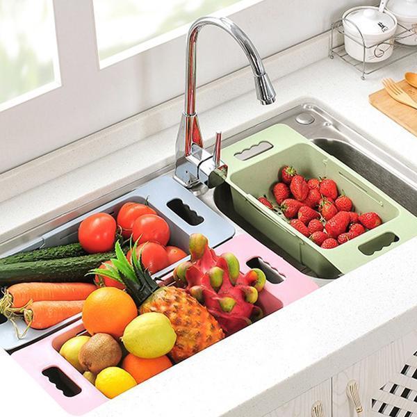 Retractable drain basket