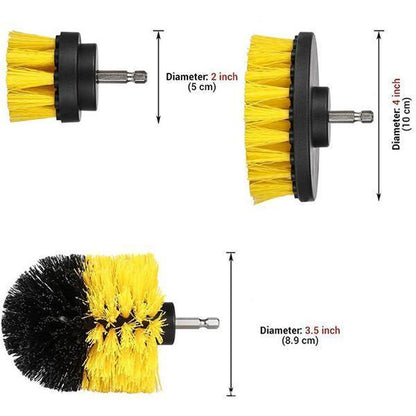 Electric drill brush head