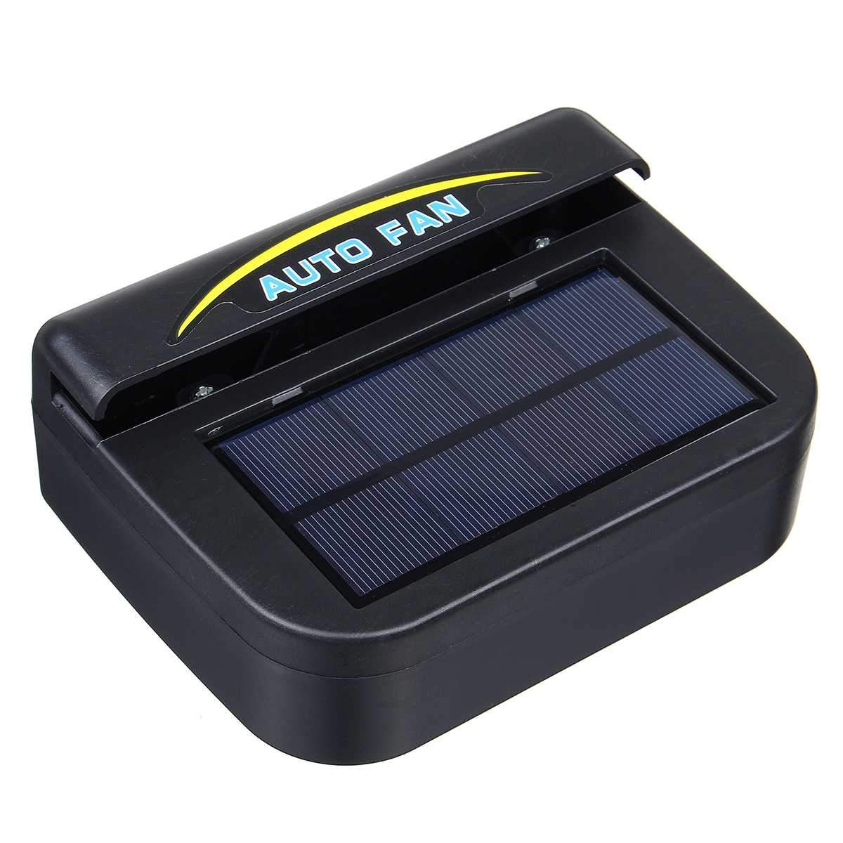 Solar car fan