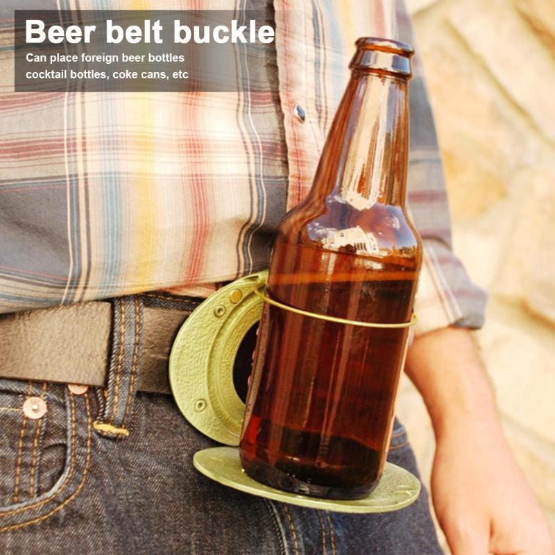 Outdoor/party metal beer belt buckle