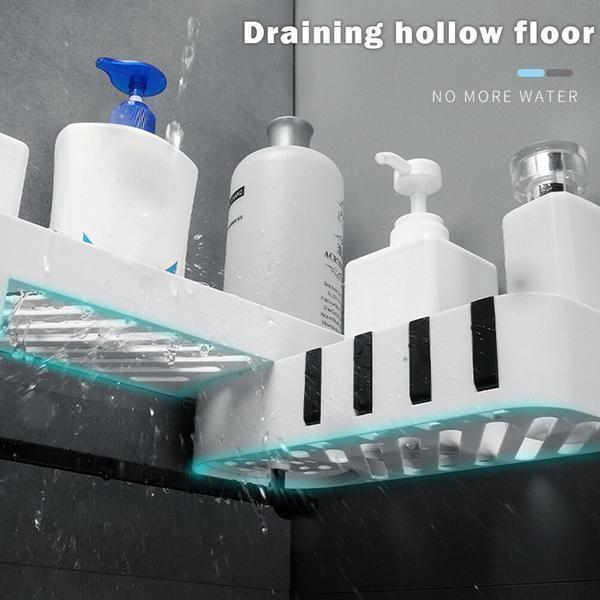 HT-Creative 180° Rotating Wall-Mounted Bathroom  Kitchen Shelf