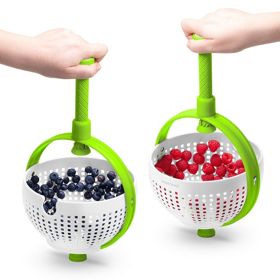 Rotating Salad Drain Basket