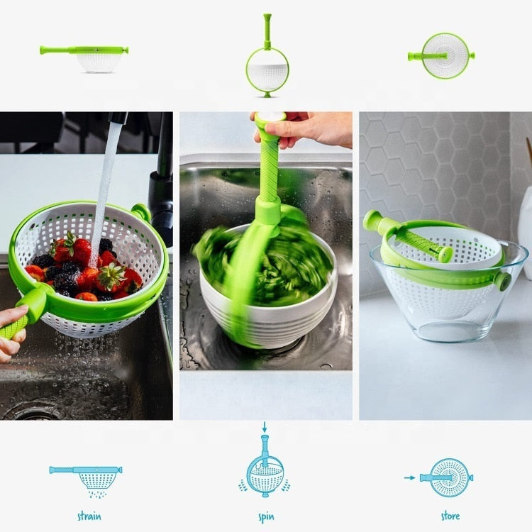 Rotating Salad Drain Basket