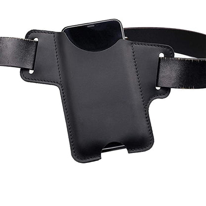 Men Leather Phone Holster Universal Case Waist Bag Purse with Belt Hole