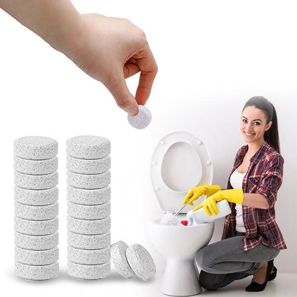 Automatic toilet cleaning film