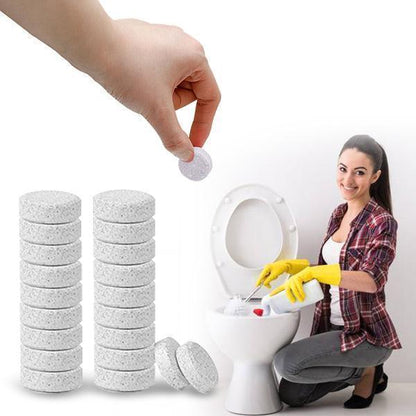 Automatic toilet cleaning film