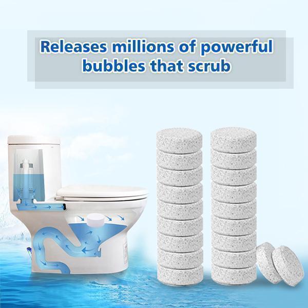 Automatic toilet cleaning film