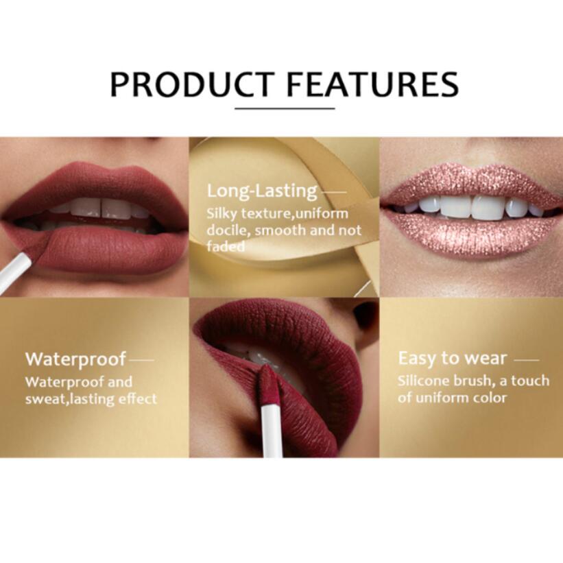 3 colors matte 3 colors high gloss Everlasting Liquid Lipstick
