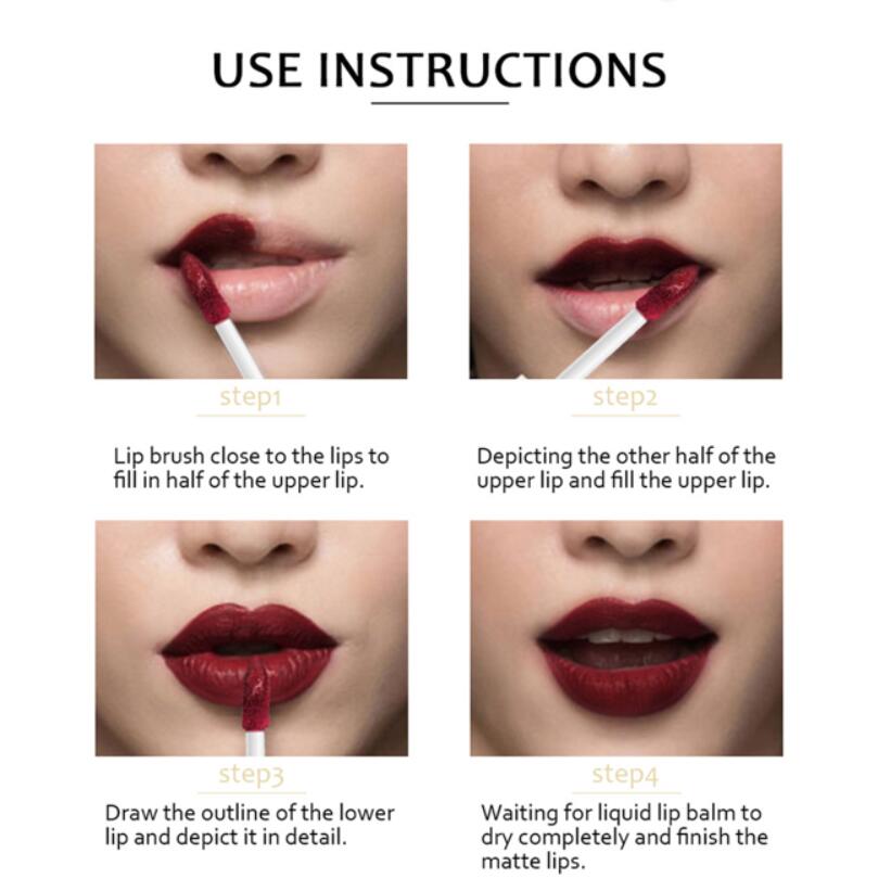 3 colors matte 3 colors high gloss Everlasting Liquid Lipstick