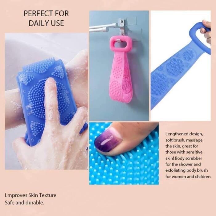 Silicone rubbing towel men and women strong rubbing back