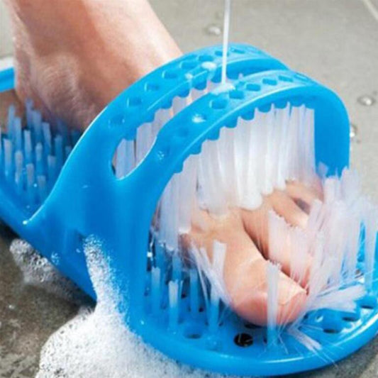 Bathroom exfoliating massage slippers