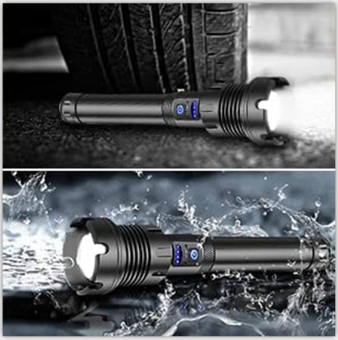 LED Rechargeable Tactical Laser Flashlight