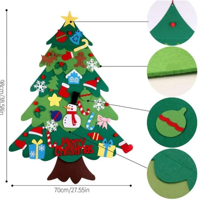 DIY Felt Christmas Tree Set