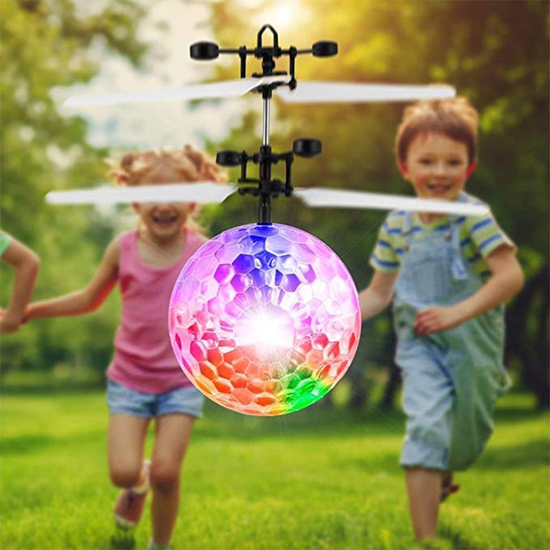 LED induction flying ball